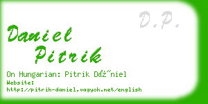 daniel pitrik business card